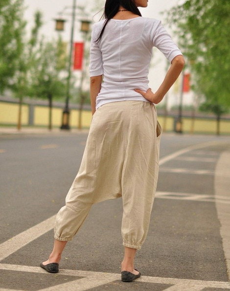 Weekends/loose Harem pants/10 colors/custom made