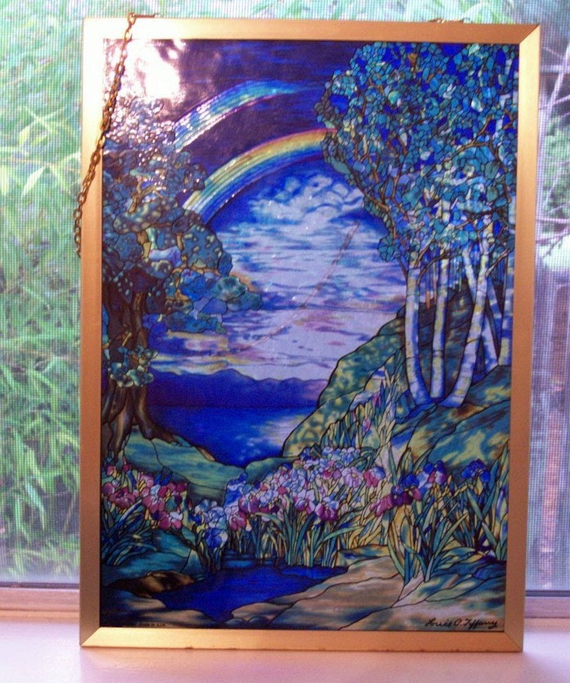 Glassmasters Tiffany Stained Glass Panel by lavenderbluebirds