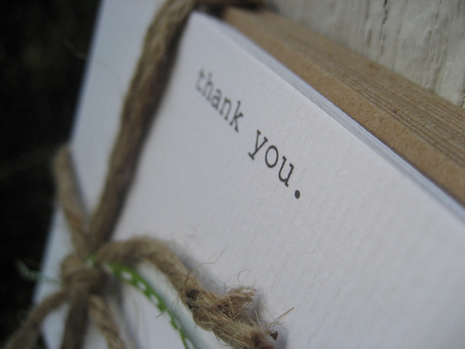 thank you. stationery