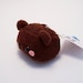 Baby Teddy Chocolate Truffle Bear Plushie Key chain kawaii stuffed toy in brown fleece
