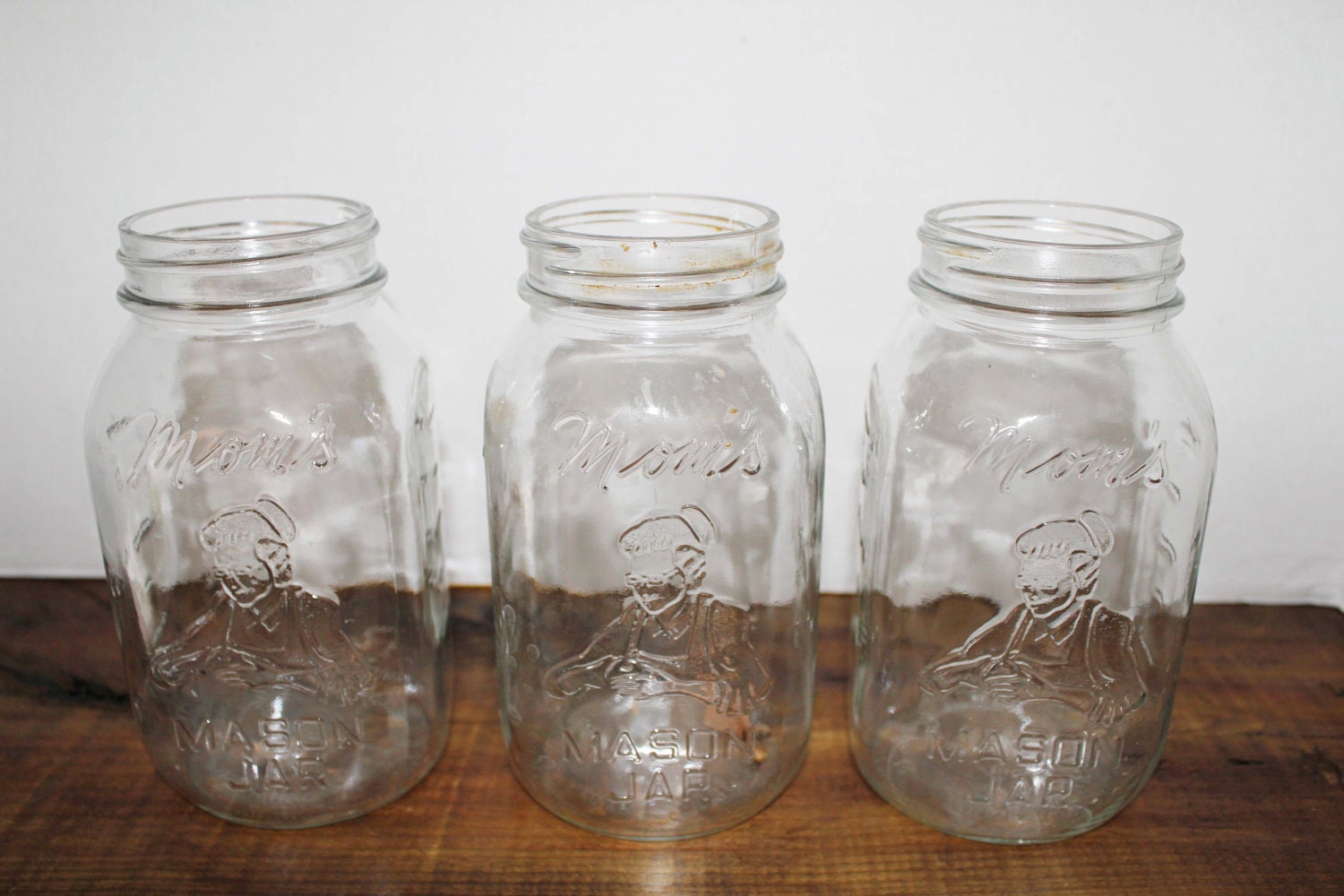 Mom's Mason Jars - Set of Three Mason Jar Collection