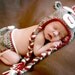 Newborn Sock Monkey Set with Colored Ties