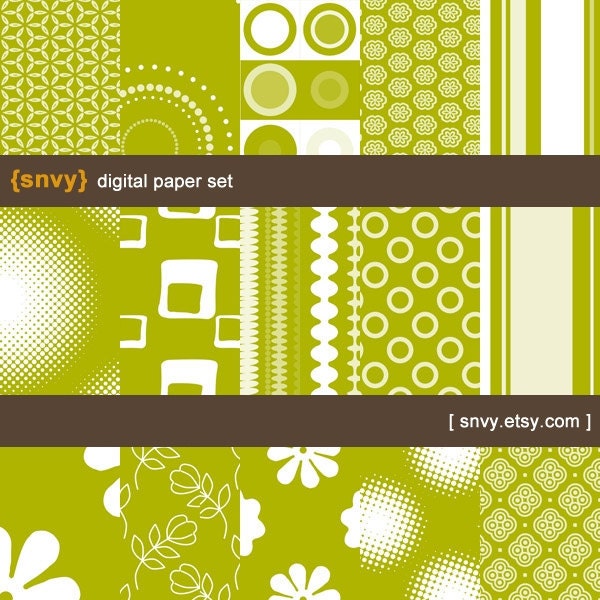 Digital Paper Pack (Set of 15 Papers) for Scrapbooking, card making, invitation, photo cards - Personal and Commercial Use - 100003C