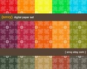 Matrix Petal - Digital Paper Pack (Set of 15 Papers) for Scrapbooking, card making, invitation - Personal and Commercial Use - 100012K