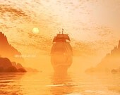 Old Sailing Ship 11x17 Digital Art Print