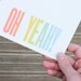 Wood type Letterpress Card