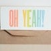 Wood type Letterpress Card