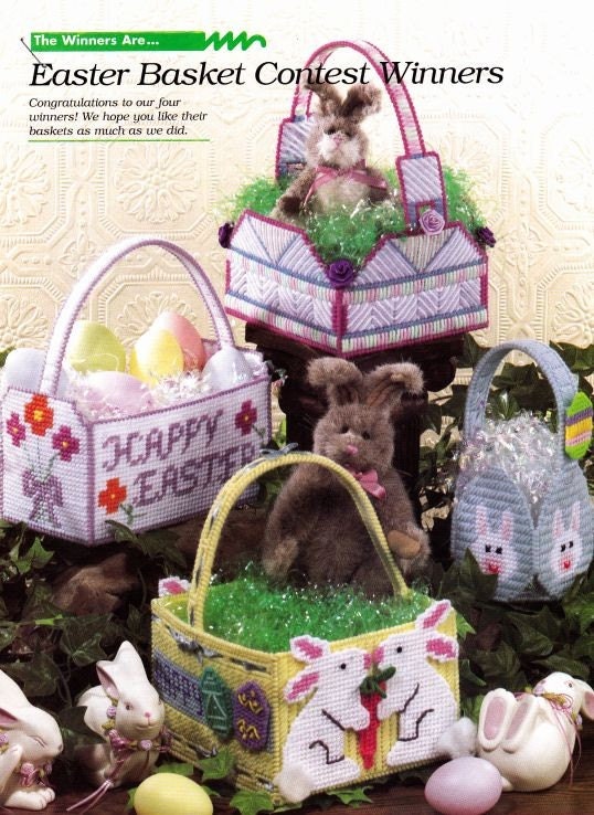 Items similar to Easter Baskets In Plastic Canvas on Etsy