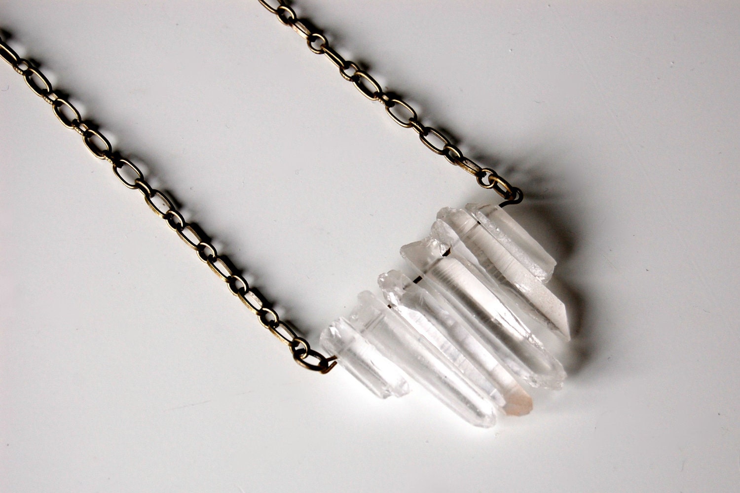 NEBULA quartz crystal spikes necklace