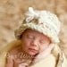 PDF Instant Download Easy Crochet PATTERN No 230 Fuzzy Cloche photo prop sizes preemie, newborn. 0-3, 3-6 months