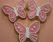 Pink Butterfly Cookies perfect for your next Garden Party