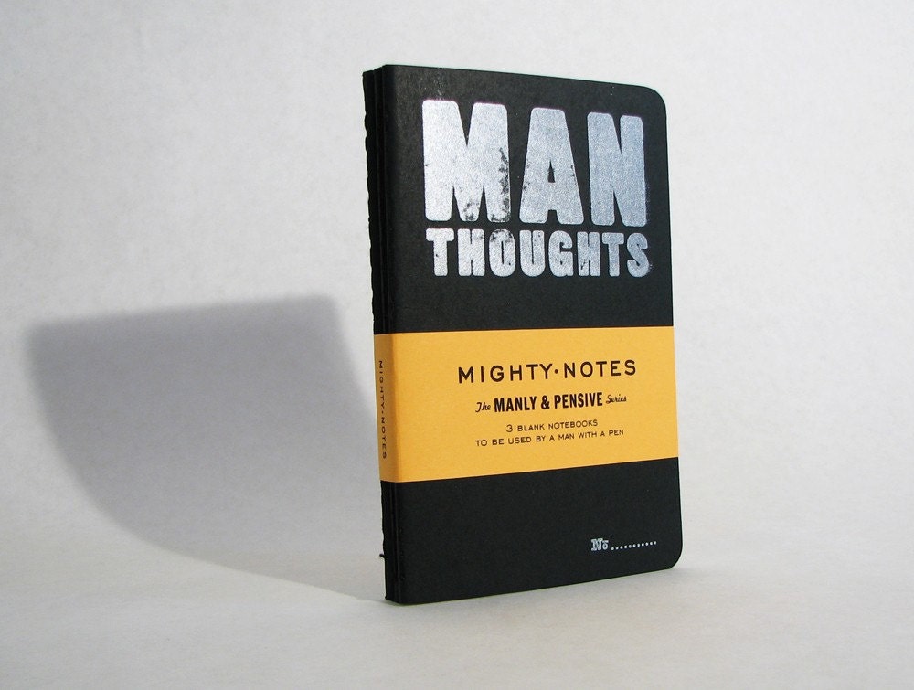 Man Thoughts Moleskine Trio