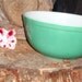 Vintage Green Pyrex Nesting Bowl Mixing Ovenware Bowl No 403