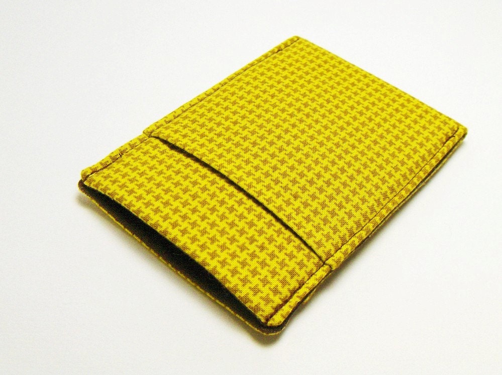 Mens Wallet / Thin / Gold Herringbone