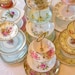 High Tea for Alice 1 CUSTOM 3-Tier Tea & Cupcake Stand of Vintage Fine China to Match Wedding Colors, Birthday Party or Home Decor Scheme