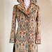 Bohemian Peacock Vintage 60's Lilli Ann Tapestry Kilim Pea Coat // M