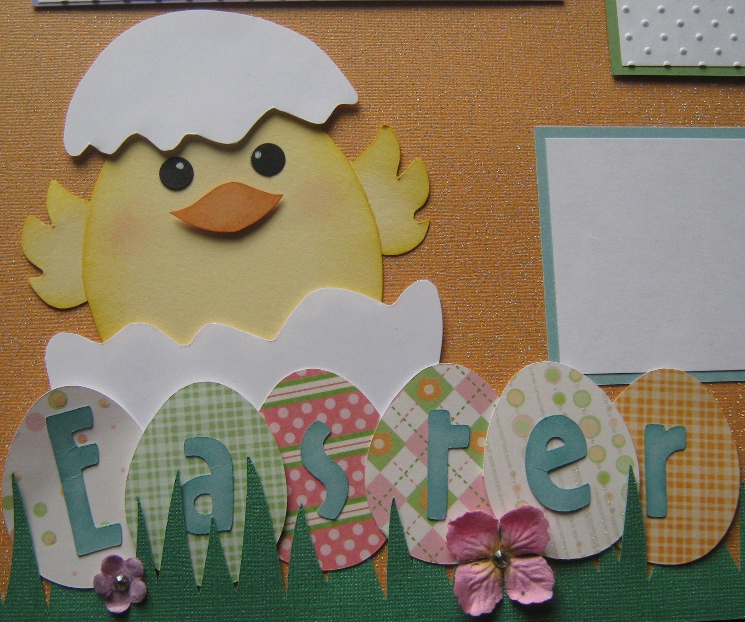 Easter Premade 12x12 Scrapbook Page Layout