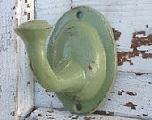 Kitchen Wall Hook -Shabby Chic Cast Iron - Distressed Mint Green - Metal Wall Decor -Bathroom Fixture -Summer Home Decor-Prairie Boho