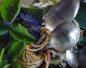 Garden Markers, Plant Markers, Vintage Silverplate Vegetable, Flower, Garden Markers, Recycled, Choose 3