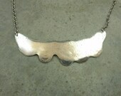 Dripping in Silver Necklace- Fine & Sterling Silver- Liquid Jewellery- Bib Necklace- Silver Necklace For Her- OOAK - Eco-Friendly Silver