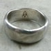Rock Ring in Fine Silver- Primitive Band Ring- Stone Boulder- Organic- Nature- Earth Day- Natural Shape - Matte- Eco-Friendly Silver Jewelry