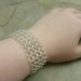 European 4 in 1 Chainmaille Bracelet in Sterling Silver - Medieval Renaissance - Middles Ages - Gothic - Industrial