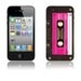 Pink Cassette Decal for iPhone 4 and 4S
