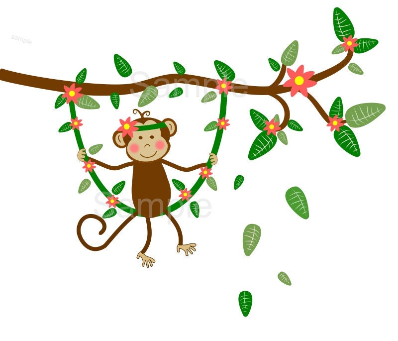 monkey jungle clip art - photo #13
