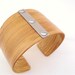 Bamboo Bracelet, Stainless Steel Shortband