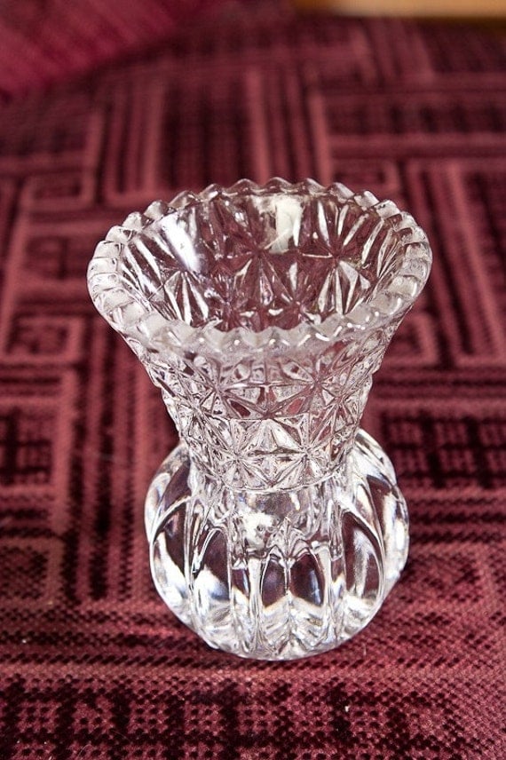 Lead Crystal Toothpick holder by AloofNewfWhimsy on Etsy