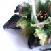 Felt brooch Green flower / Ready to ship