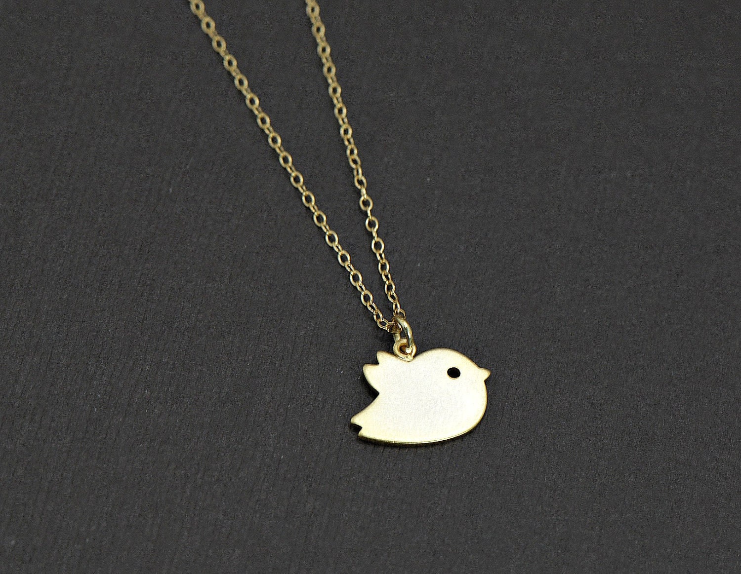 Bird Necklace Gold, Dainty Tiny Baby Bird Necklace - Baby Shower, Best Friend, Anniversary, Everyday  Wear