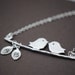 LOVE BIRD Necklace Two Initial Leaves,Mom and Child, Mothers Necklace, Initial Necklace, Personalized Jewelry, As Seen in ETSY Finds