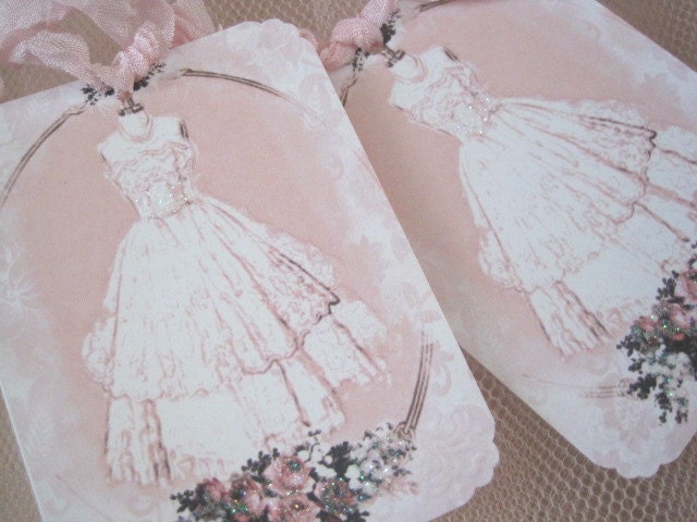 CUSTOM LISTING for Dani - ONLY - Fancy Dress Tags No 176 - Buy Three Get One Free