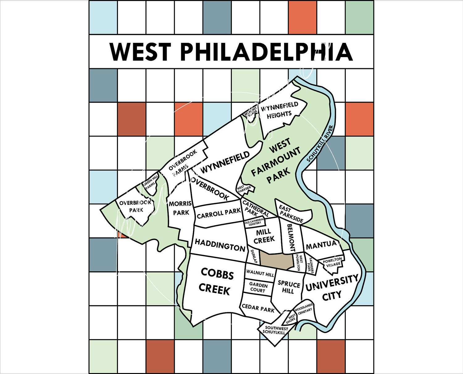 west philadelphia map