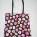 SALE owls Matching set Reversible tote bag and makeup bag with coin bag