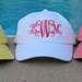 Personalized Monogrammed Baseball Cap Hat. MANY COLORS AVAILABLE