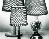 1960s Vintage Crocheted Lampshade Covers -- PDF CROCHET PATTERN