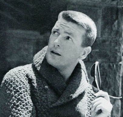 Men's 1960s Bulky Shawl Collar Pullover -- PDF KNITTING PATTERN