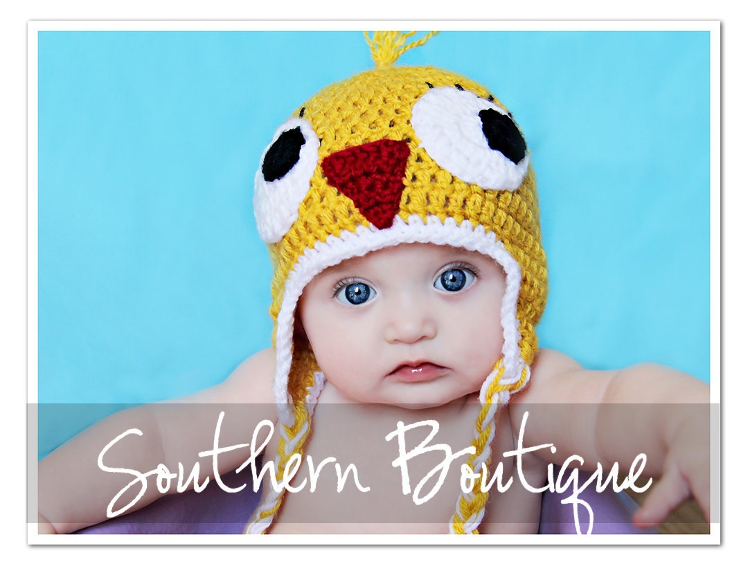 LI'L TWEET - Tweety-Bird Inspired Earflap Hat for Toddlers/Babies