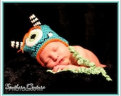 CYCLOPS LI'L MONSTER - One-eyed Monster Hat with Earflaps & Braids - for Newborn/Baby/Toddler