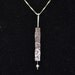Reversible Modern Hammered Copper and Sterling Silver Pendant