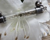 SALE Captured Love: Inspiration - Genuine .15 carat cognac radiant cut diamond & 3 carats white rough diamonds vial bracelet