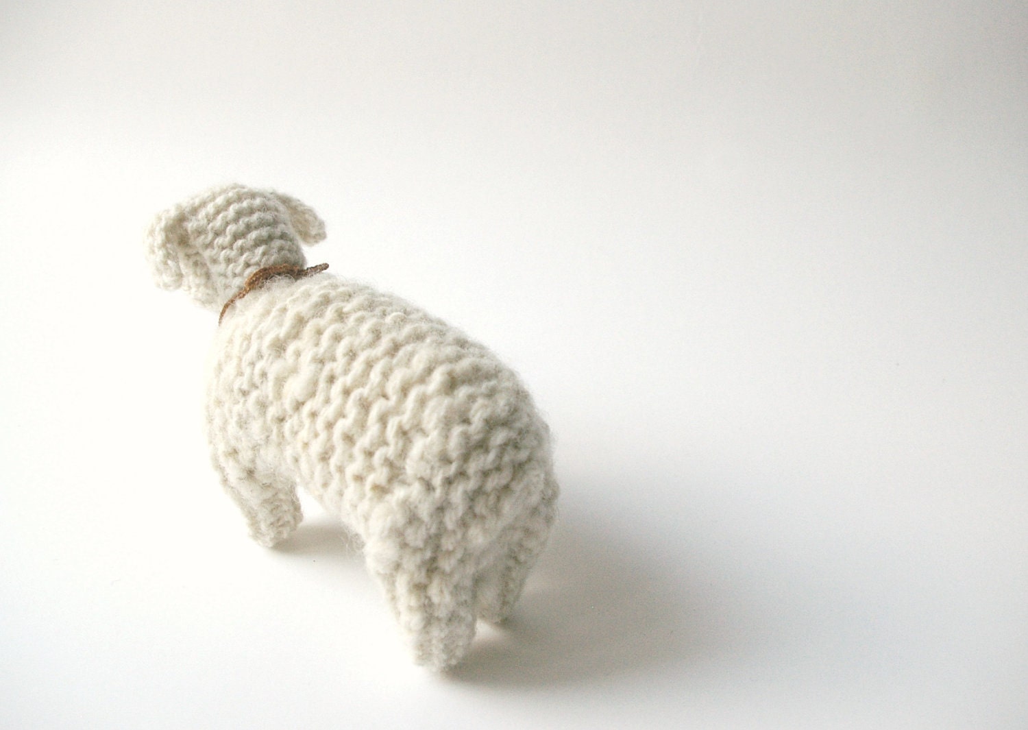 knitted toy or home decoration Missis Sheep / made to order