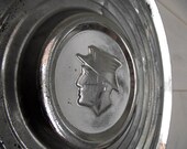 Mercury Hubcap Wall Art Vintage 1953 Winged Messenger Man Emblem Gift for Him
