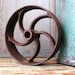 Pulley Wheel Industrial Decor Antique Rustic Farmhouse Decor Flat Belt Pulley Wheel