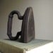 Flat Sad Iron Antique Cast Iron Bookend Farmhouse Shabby Chic Rustic Decor