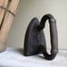Flat Sad Iron Antique Cast Iron Bookend Farmhouse Shabby Chic Rustic Decor