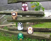 5 Woodland Forest Plushie Sewing PATTERNS - DIY Owls Hedgehog Turtle Raccoon PDFs - Easy