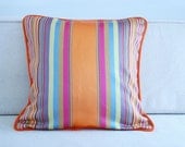 Stripe Pillow Cover - Orange